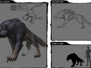 low poly 3d monster - wild wolf Modelo 3D