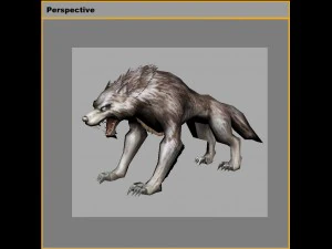low poly 3d monster - wild wolf 3D Model