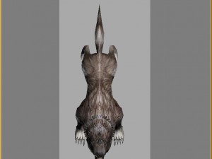 low poly 3d monster - wild wolf Model 3D