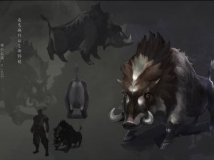 low poly 3d monster - boar 3D 모델