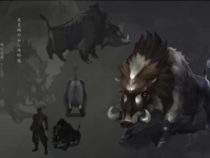 laag poly 3D-monster - zwijn 3D Model