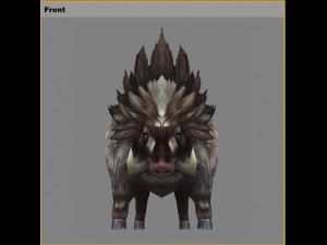 low poly 3d monster - boar 3D 모델