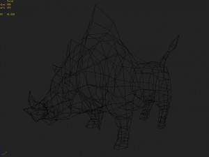 low poly 3d monster - boar 3D 모델