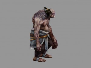low poly 3d monster - alien taoist Modèle 3D