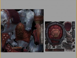 low poly 3d monster - silver rhino shield soldier Model 3D