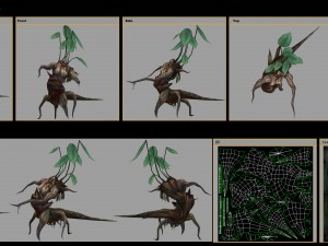 low poly 3d monster - epimedium 3D मॉडल