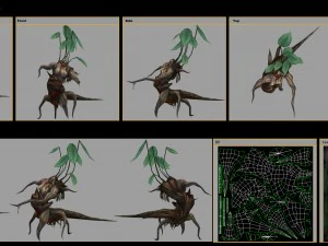 low poly 3d monster - epimedium 3D Model