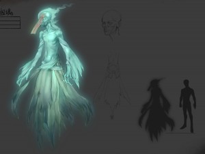 low poly 3d monster - ghost Modelo 3D