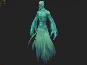 low poly 3d monster - ghost 3D Model