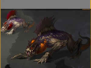 low poly 3d monster - prisoner beast Model 3D