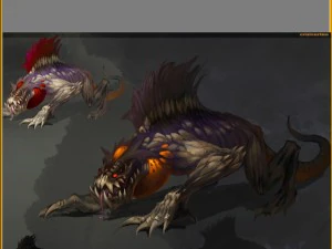 low poly 3d monster - prisoner beast 3D Model