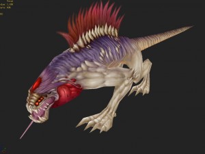 low poly 3d monster - prisoner beast Model 3D