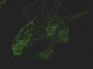 low poly 3d monster - prisoner beast 3D Model