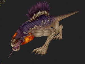 low poly 3d monster - prisoner beast Model 3D
