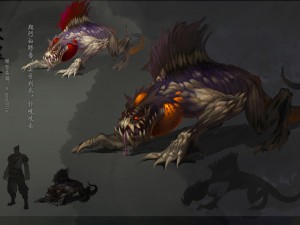 low poly 3d monster - prisoner beast Model 3D