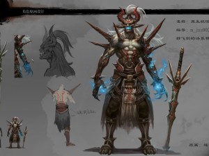 low poly 3d monster - native monster 01 Model 3D