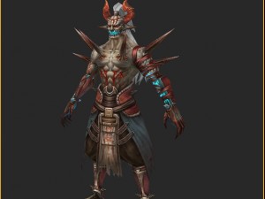 low poly 3d monster - native monster 01 3D Model