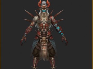 low poly 3d monster - native monster 01 3D Model