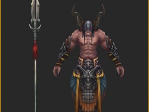 low poly 3d monster - native monster 02 Model 3D