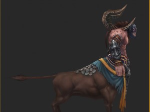 low poly 3d monster - native monster 02 Model 3D
