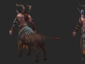 low poly 3d monster - native monster 02 Model 3D