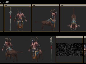 low poly 3d monster - native monster 02 Model 3D