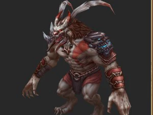 low poly 3d monster - native monster 03 3D Model
