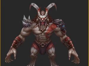 low poly 3d monster - native monster 03 3D Model