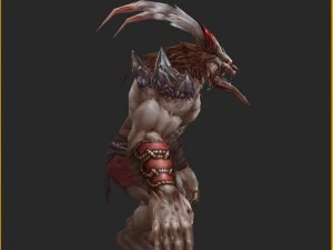 low poly 3d monster - native monster 03 3D Model