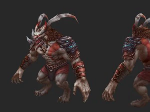 low poly 3d monster - native monster 03 3D Model