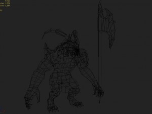 low poly 3d monster - native monster 03 3D मॉडल