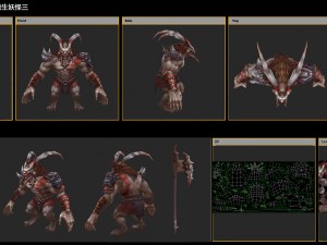 low poly 3d monster - native monster 03 3D मॉडल