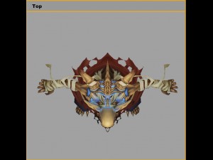 low poly 3d monster - remote the skeleton 3Dモデル