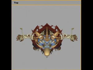 low poly 3d monster - remote the skeleton 3D Model
