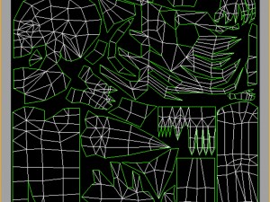 low poly 3d monster - remote the skeleton 3Dモデル