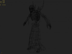 low poly 3d monster - remote the skeleton 3Dモデル