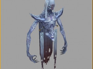 low poly 3d monster - sorrow ghost Model 3D