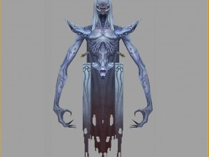 low poly 3d monster - sorrow ghost Model 3D