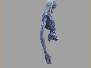 low poly 3d monster - sorrow ghost Model 3D