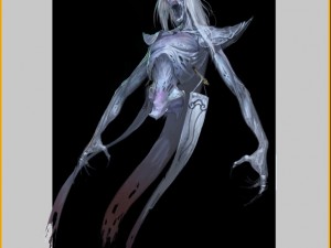 low poly 3d monster - sorrow ghost Model 3D