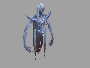 low poly 3d monster - sorrow ghost Model 3D