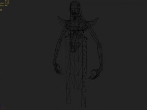 low poly 3d monster - sorrow ghost Model 3D