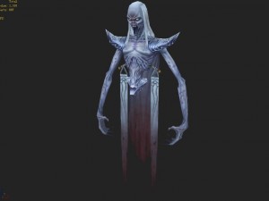 low poly 3d monster - sorrow ghost Model 3D