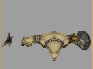 low poly 3d monster - trichotillomania 3D Model