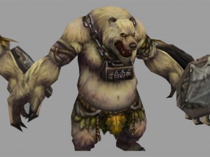 low poly 3d monster - trichotillomania 3D Model
