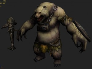 low poly 3d monster - trichotillomania 3D Model