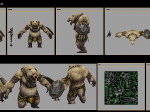 low poly 3d monster - trichotillomania 3D Model