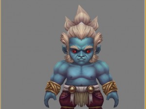 low poly 3d monster - growth master 01 3D Model