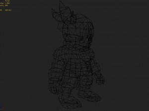 low poly 3d monster - growth master 01 3D Model