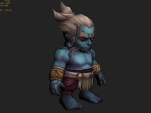 low poly 3d monster - growth master 01 3D Model